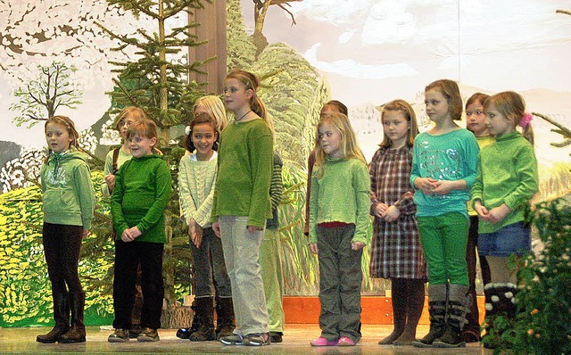 Beim Neujahrsempfang in Eimeldingen se... einen lebendigen, frhlichen Akzent.   | Foto: Langelott