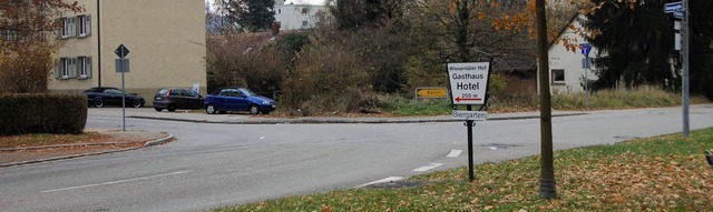 Dammstrae/Wiesentalstrae: Kommt hier eine T-Anbindung oder ein Kreisel?   | Foto: Sabine Ehrentreich