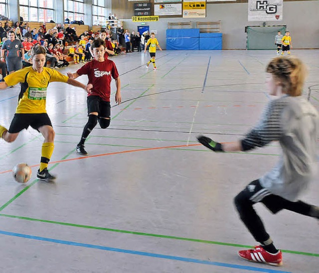 Spannende Spiele boten die D-Junioren ...embergischen Genossenschaftsverbandes.  | Foto: Alexander Anlicker