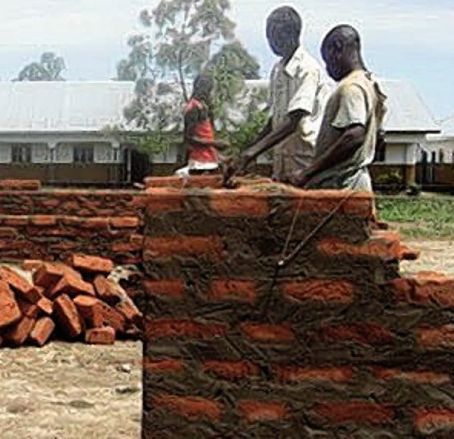 Stein fr Stein: Mit Hilfe der Spenden...ongo-James-College  ein Labor  bauen.   | Foto: Privat