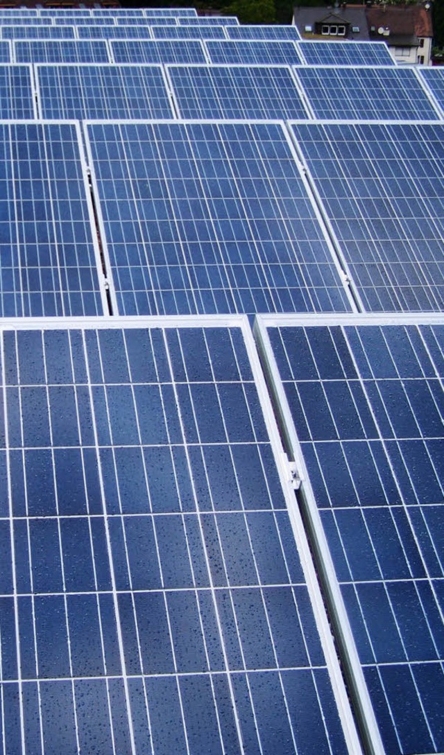 Die Gemeinde will eine Fotovoltaikanlage kaufen.   | Foto: Archivfoto: Timm