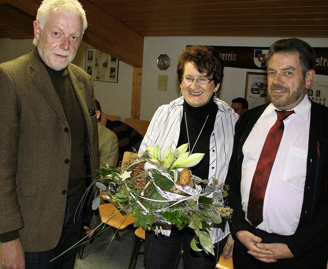 Alois Frommherz (rechts) mit seiner Fr...weser Roland Baumgartner. Bild: Schtz  | Foto: Peter Schtz