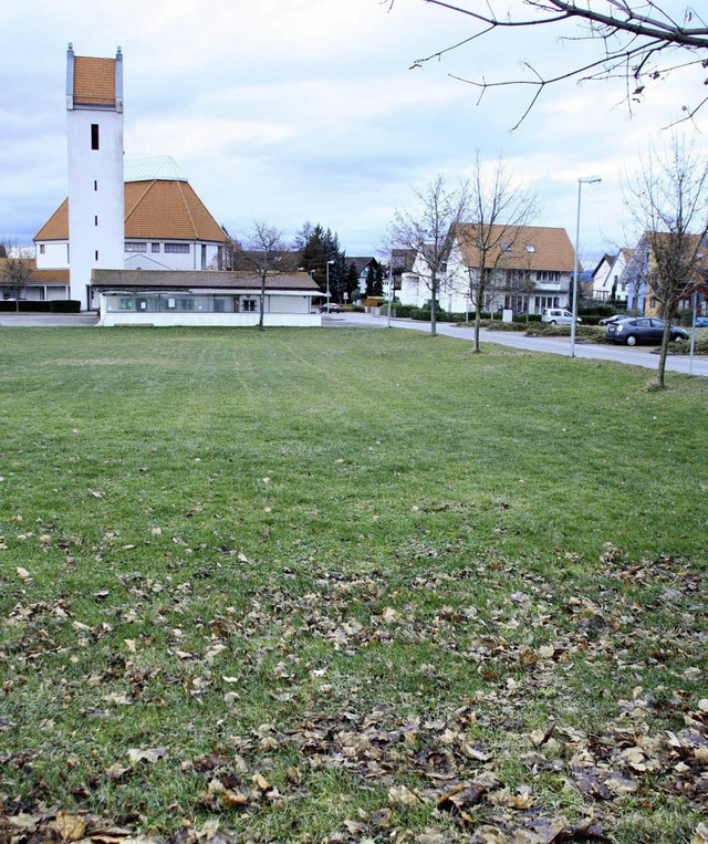 Auf dem alten Sportplatz zwischen Wolf...rae ist Platz fr ein neues Rathaus.   | Foto: Silvia faller