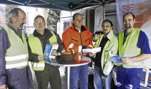 Michael Herzog (Arbeitnehmerseelsorge ...rbeitern  eine Begegnungsmglichkeit.   | Foto: dehmel