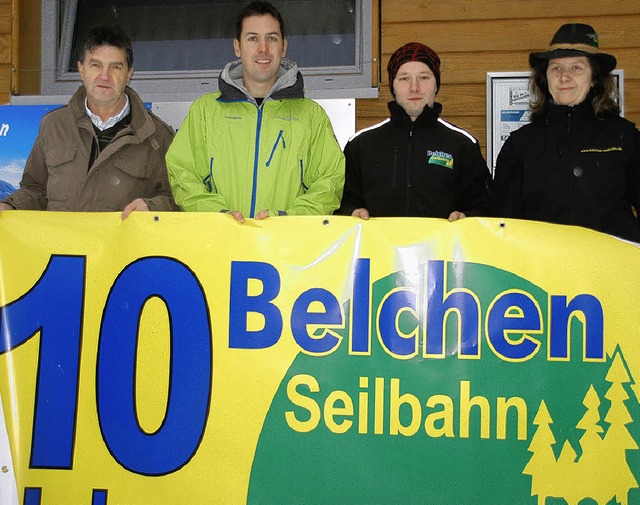 Blicken auf zehn Jahre Belchen-Seilbah...iter Daniel Schneider und Greta Paola   | Foto: verena wehrle