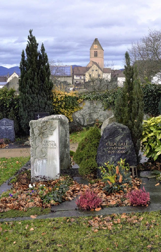 1750 Euro wird ein  Urnenwahlgrab mit ...ser Bild zeigt den Egringer Friedhof.   | Foto: Langelott