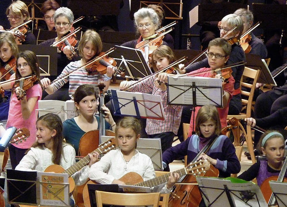 Konzert des Akademischen Orchesters Ba... unter der Leitung von Raphael Immoos.  | Foto: Benedikt Arnold