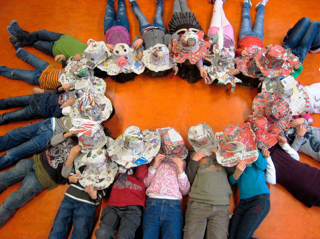 Auch die Klasse 4a der Schutterlindenbergschule in Lahr lie sich etwas Kreatives einfallen.