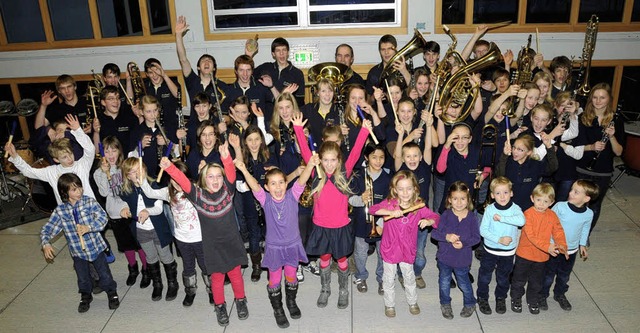 Der talentierte Nachwuchs der Musikkapelle Grafenhausen.   | Foto: Verein