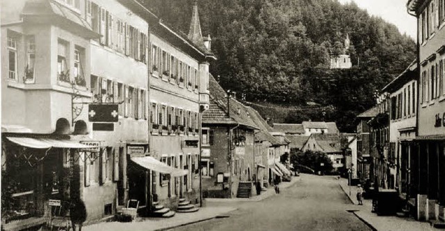 Blick von der Zeller Kirchstrae auf d...ro>silke Hartenstein</BZ-FotoNurRepro>  | Foto: Silke Hartenstein