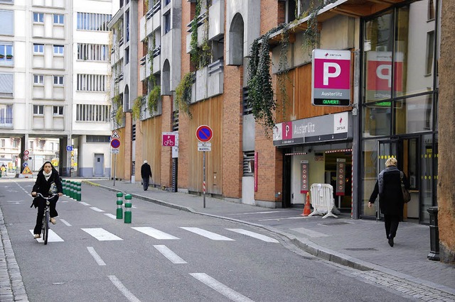 Das preisgekrnte Parkhaus Austerlitz in Straburg   | Foto: bri