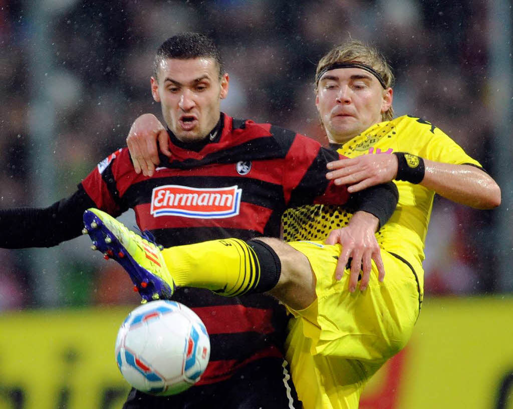 Letztlich klar unterlagen die Freiburger im letzten Spiel vor der Winterpause dem Meister aus Dortmund.