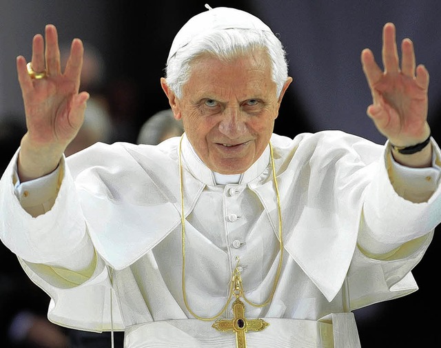 Papst Benedikt verbrachte eine Stunde mit Schwerverbrechern.  | Foto: dapd