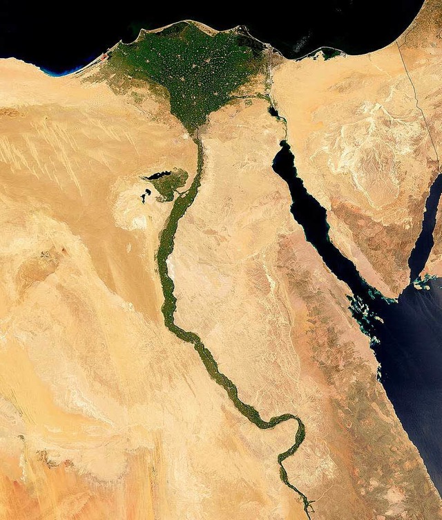 Der Nil ist mit einer Lnge von 6.852 Kilometern der lngste Fluss der erde.   | Foto: bz