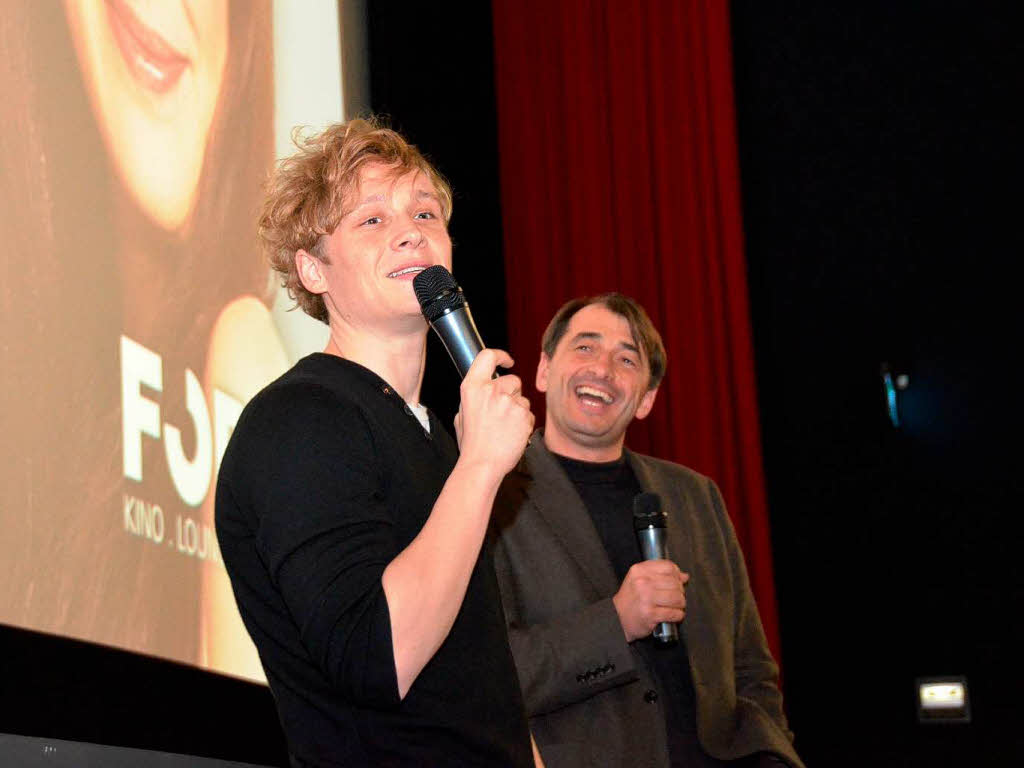 Matthias Schweighöfer gibt in Offenburg den Entertainer. Matthias Schweighöfer gibt in Offenburg den Entertainer.