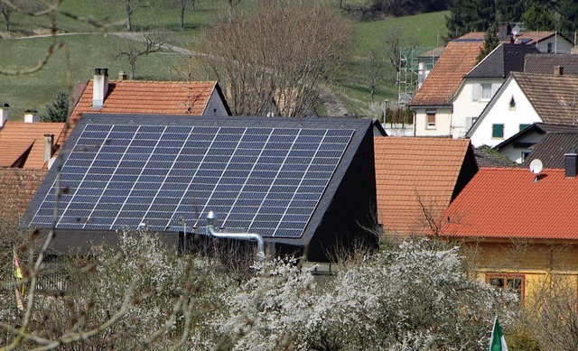 Dem Ausbau der Solarnutzung in Lrrach...ik erzeugt; 25 Prozent wren mglich.   | Foto: Nikolaus Trenz