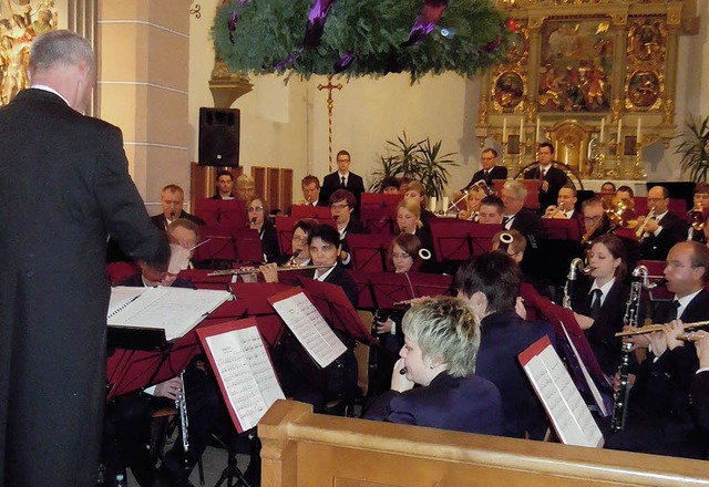 Die Stadtmusik Geisingen gastierte in Ewattingen.  | Foto: Lisa Bauer