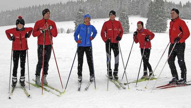 Der nordische Nachwuchs der Skizunft freute sich ber das erste Wintertraining.   | Foto: Ulrike Spiegelhalter