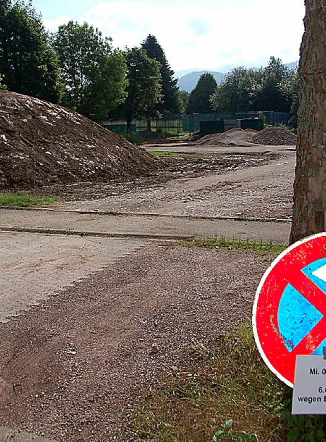 Trotz Halteverbotes wurden   die  Arbe...Schulsporthalle 19 Monate angehalten.   | Foto: ARCHIV/Frank Kiefer