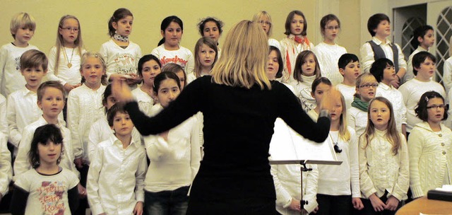 Die Schlerinnen und Schler singen auf hohem Niveau.   | Foto: Heidi Fssel