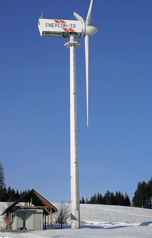 Das Windrad auf dem Hohwart in Breitnau.   | Foto: Dieter Maurer