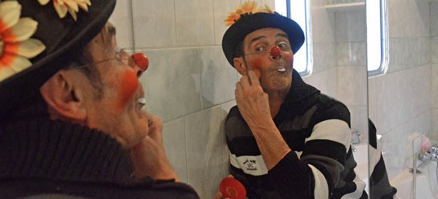 Einmalig: Clown Roberto vom Lrracher Weihnachtscircus.   | Foto: Barbara Ruda