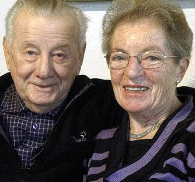 Margarete und Werner Simon sind 50 Jahre verheiratet.   | Foto: H. Bader