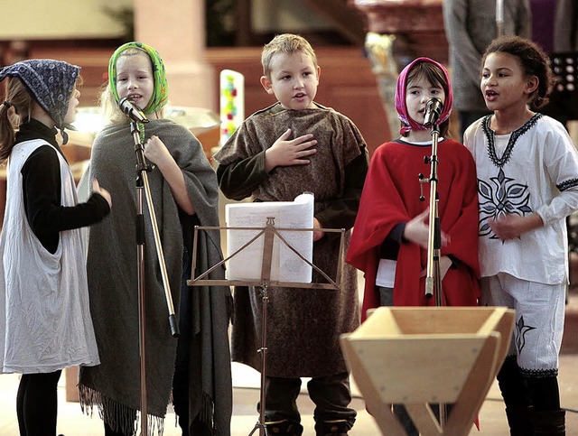 Die Kinder der Friederike-Brion-Schule...tuation in armen  Lndern beleuchtet.   | Foto: Christoph Breithaupt