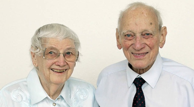 Seit 70 Jahren ein Paar: Helene und Gerhard Bartsch   | Foto: peter heck