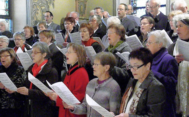 Die Chorgemeinschaft Hohberg gestaltet den Festgottesdienst in St. Gallus  mit.   | Foto: Frank Leonhardt