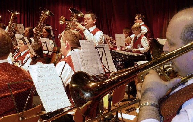 Manuel Langenbacher glnzte mit einem Solo beim Jahreskonzert des Musikvereins.   | Foto: Heidrun Simoneit