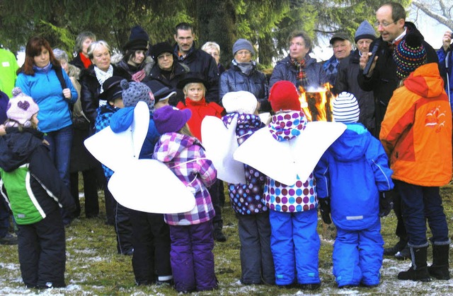 erste Waldweihnacht in Lenzkirch 2011  | Foto: Manfred-G. Haderer