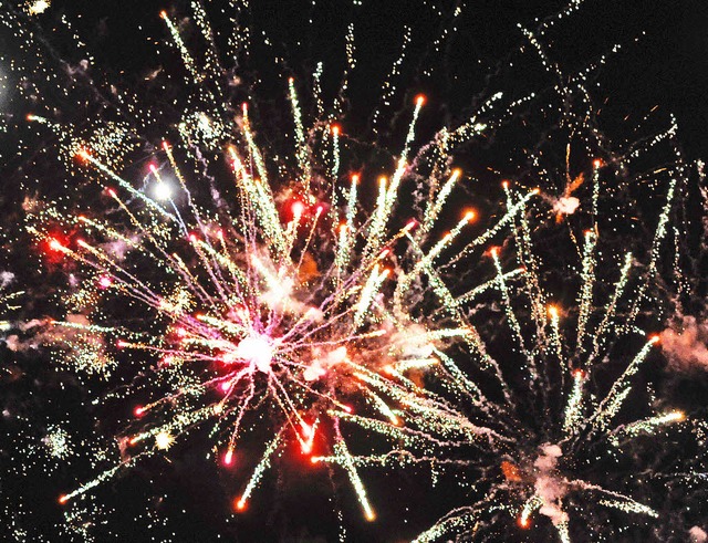 Schn anzusehen: das Feuerwerk in der Silvesternacht.   | Foto: DPA