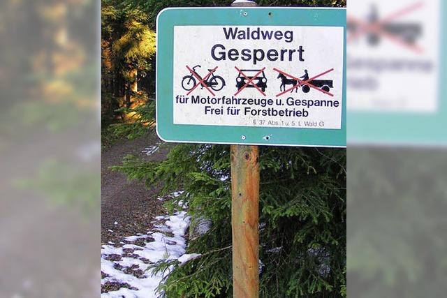 Appell an die Waldbesucher