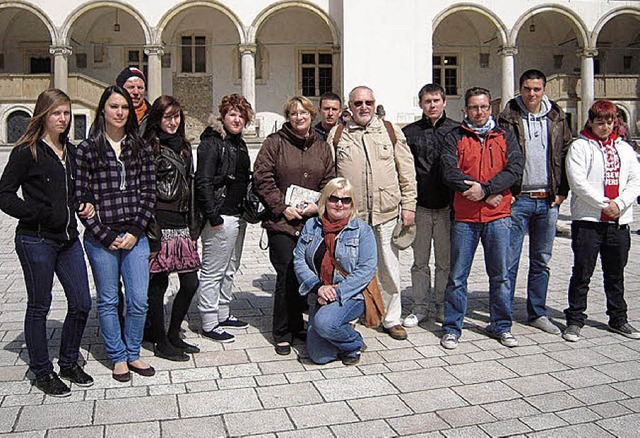 Schler der Gewerbeschule Rheinfelden zu Besuch in Krakau.   | Foto: Privat