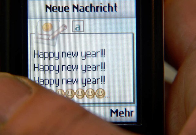 Frohes Jahr &#8211; per SMS  | Foto: dapd