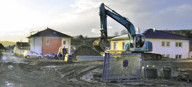 Malterdingen expandiert auch 2012: Im ...auft. 300 Menschen sollen dort wohnen.  | Foto: Dieter Erggelet