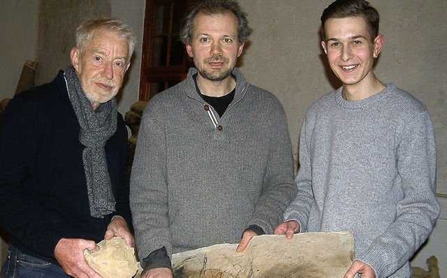 Der Bildhauer und Zeichner Johannes Be...entation im Alten Schulhaus Vogelbach.  | Foto: Roswitha Frey