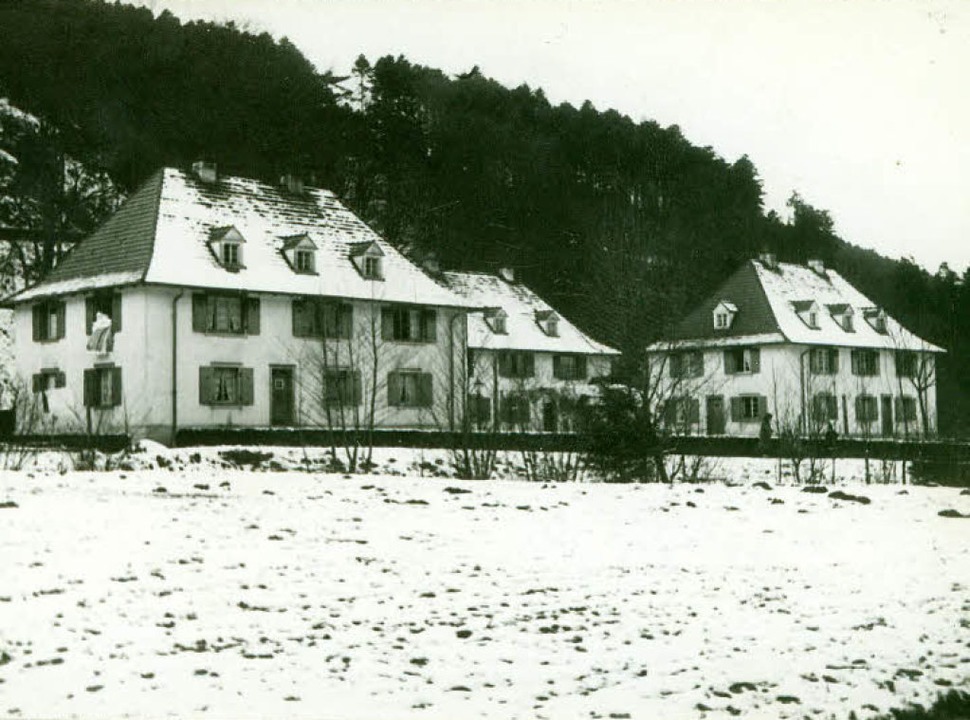 Das historische Foto aus dem Jahr 1930...g am Rande des Stadtteils Günterstal.   | Foto: Stadtarchiv