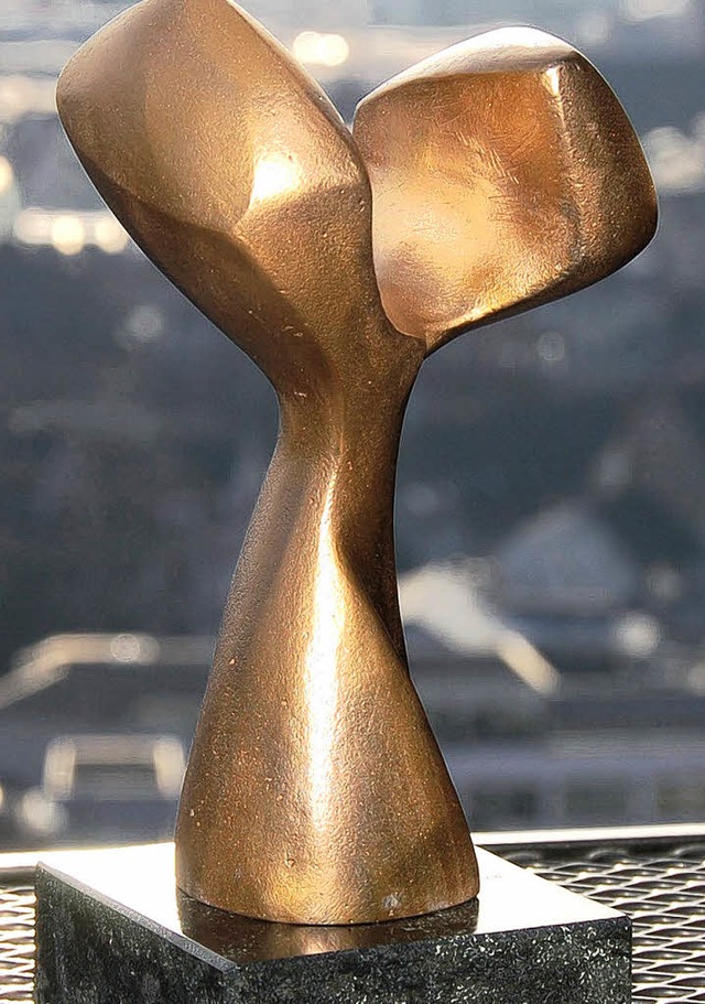 Markus-Pflger-Preis: Diese Bronze-Pla...ird mit dem Preis der Stadt verbunden.  | Foto: Nikolaus Trenz