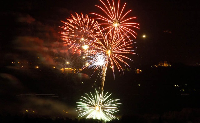 So drfte am heutigen Silvesterabend w... Horst Schmutz sein Feuerwerk zndet.   | Foto: Bernhard Seitz