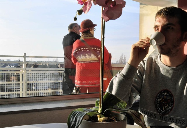 Den Kaffee  mit Aussicht gibt&#8217;s ...rintemps fr lngere Zeit nicht mehr.   | Foto: bri