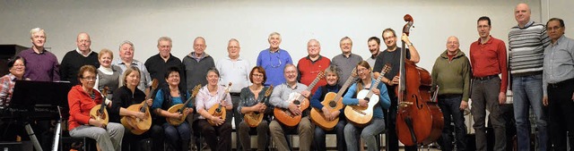 Die Weiler Instrumentalisten und die H...fr das am Freitag anstehende Konzert   | Foto: Senf