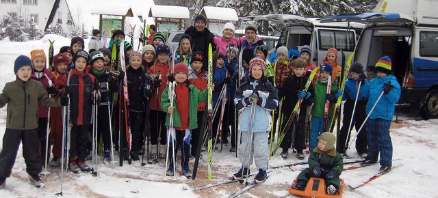 Hurra - endlich liegt genug Schnee, so...d Maik Schropp eine Rekordbeteiligung.  | Foto: Martha Weishaar