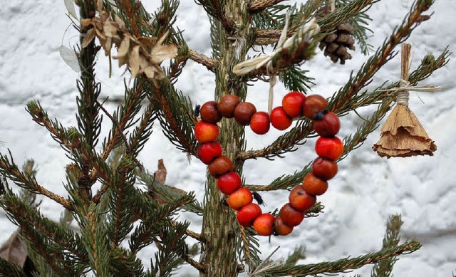 Was tun, wenn der Weihnachtsbaum abges...hren eine buchstblich zndende Idee.   | Foto: Angelika Schmidt