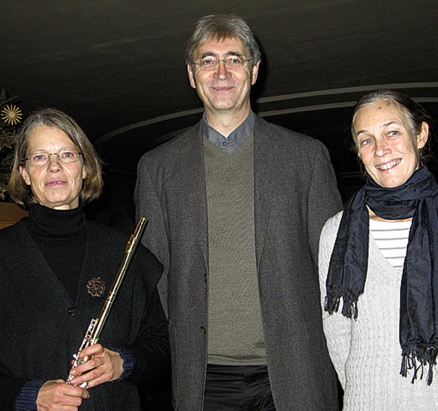 Angelika Graubner, Berthold Weiger und...ten gemeinsam in der Bernauer Kirche.   | Foto: Ulrike Spiegelhalter