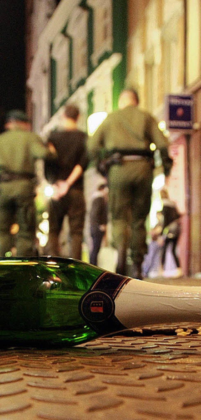 Das Ende der Partynacht in Freiburg.   | Foto: DPA