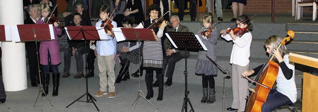 Ein Ensemble der Musikschule unter Lei...ielte beim Neujahrsempfang in Todtnau.  | Foto: Hermann Jacob