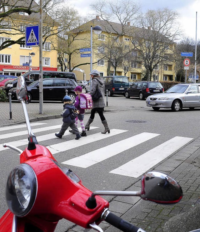 Gefhrliche Momente am Tennenbacher Platz.   | Foto: Thomas Kunz