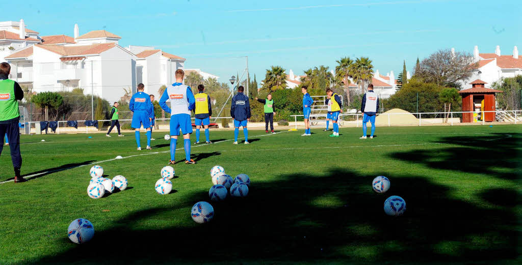 Trainingslager des SC Freiburg in Spanien.